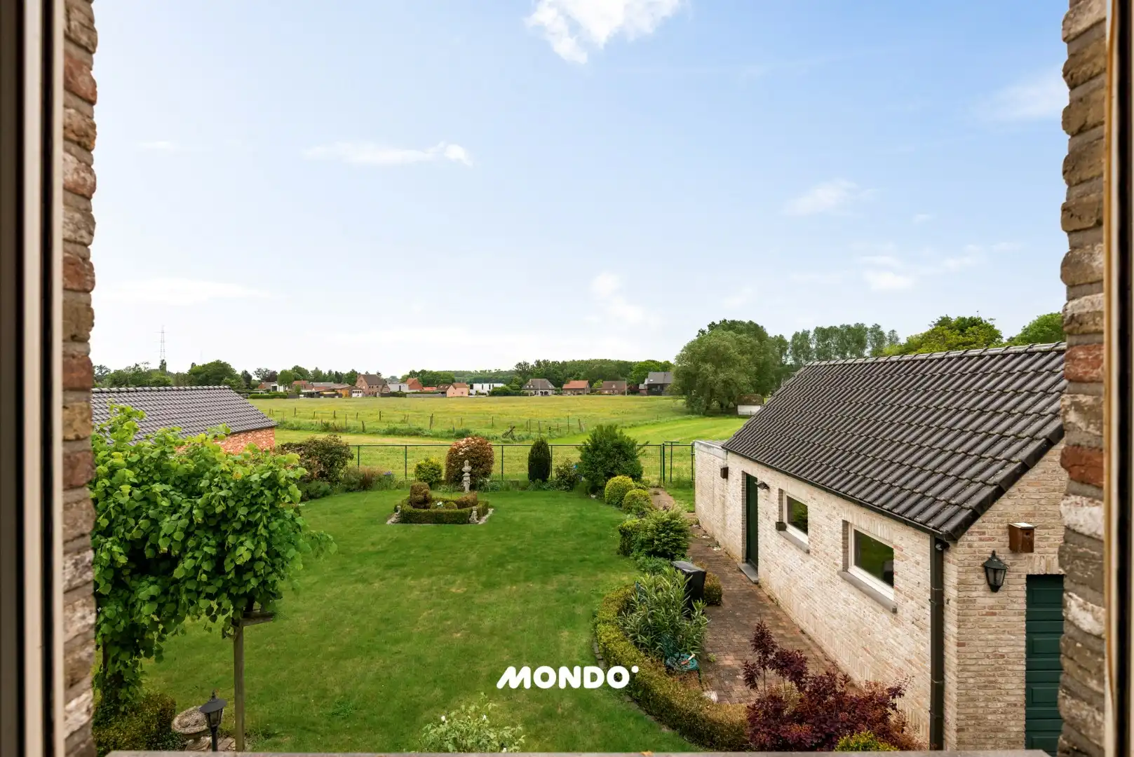 Vrijstaand wonen met eindeloos zicht op groen te Londerzeel foto 2