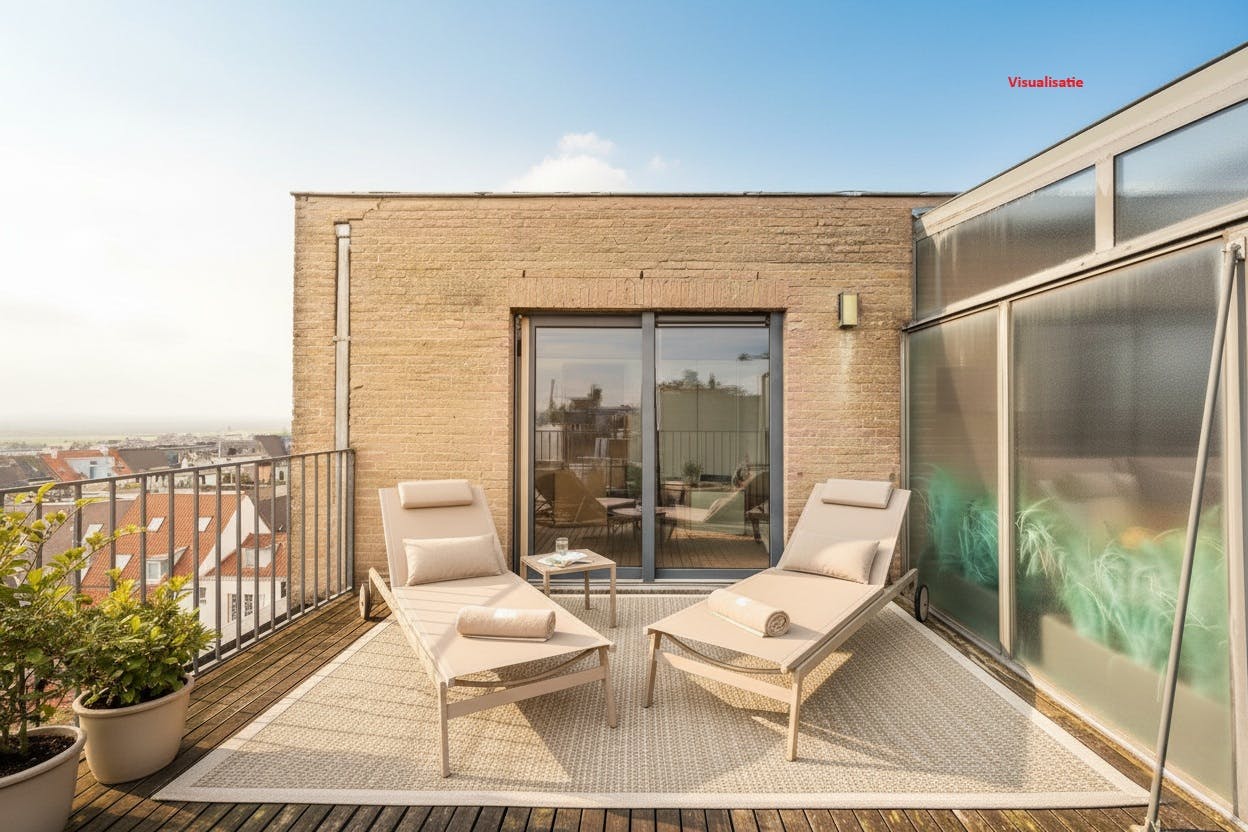 Lichtrijk duplex appartement met twee slaapkamers en groot terras! foto 16