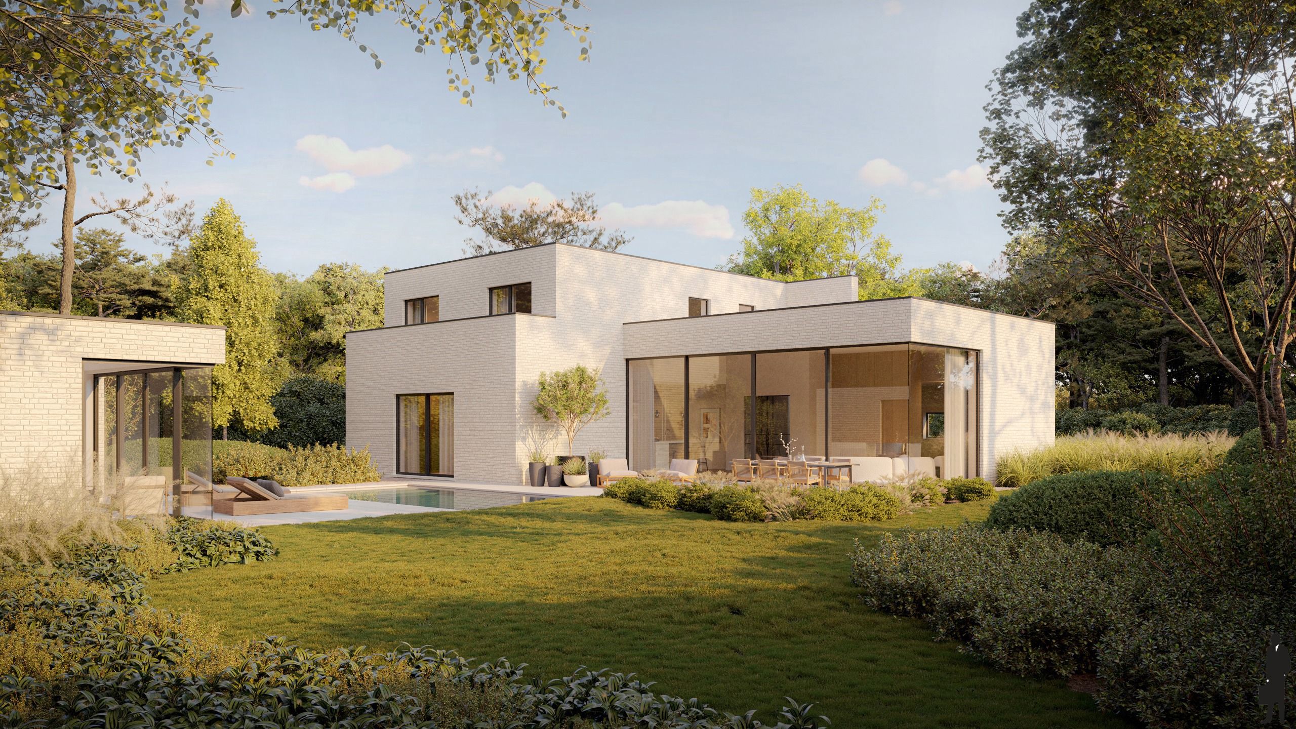 Moderne, energieneutrale laagbouwvilla op perceel van 1863m² foto 2