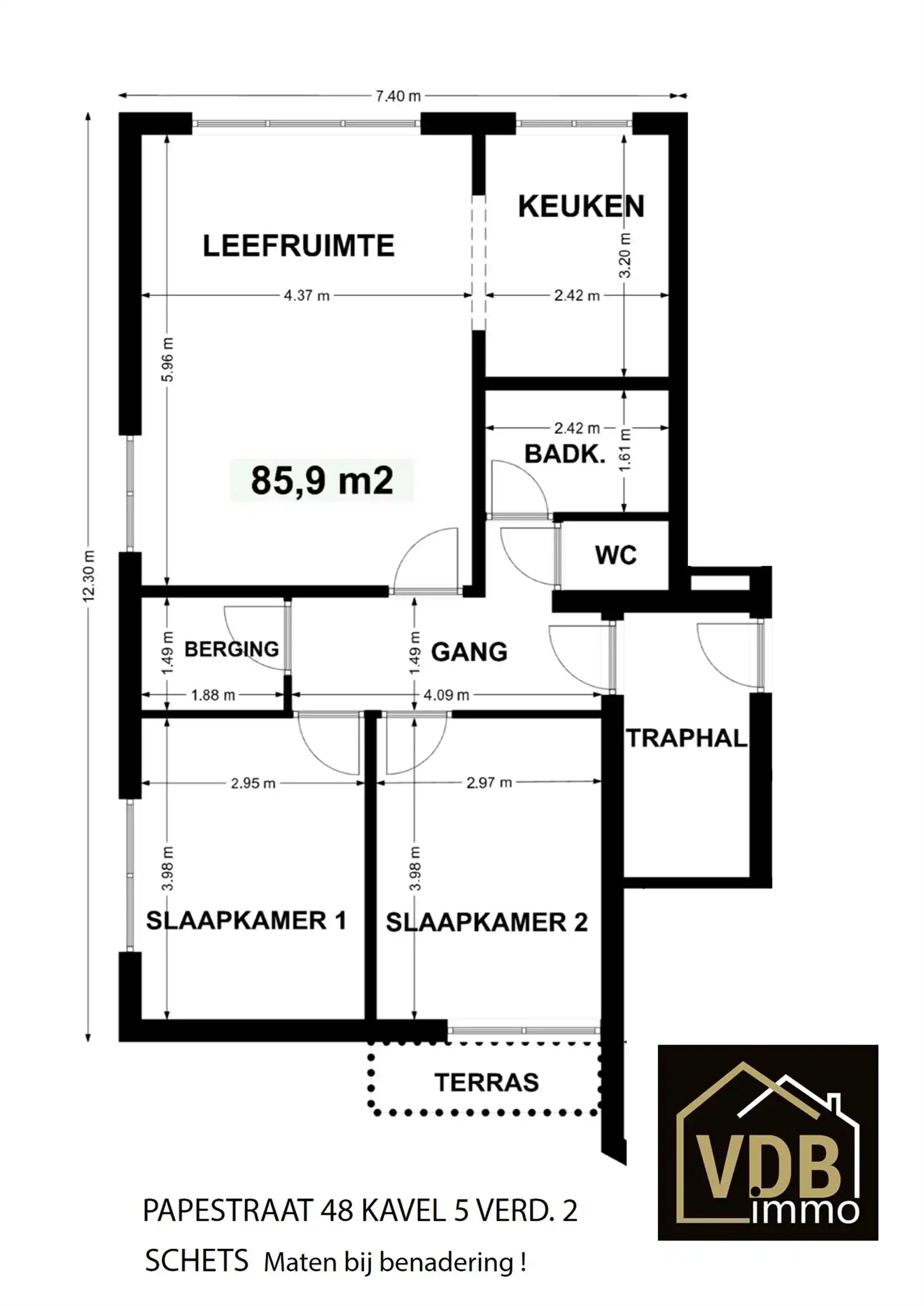 GERENOVEERD APPARTEMENT - 2 SLAAPKAMERS foto 24