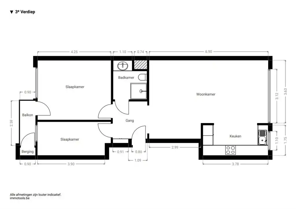 Instapklaar tweeslaapkamerappartement met garage foto 13