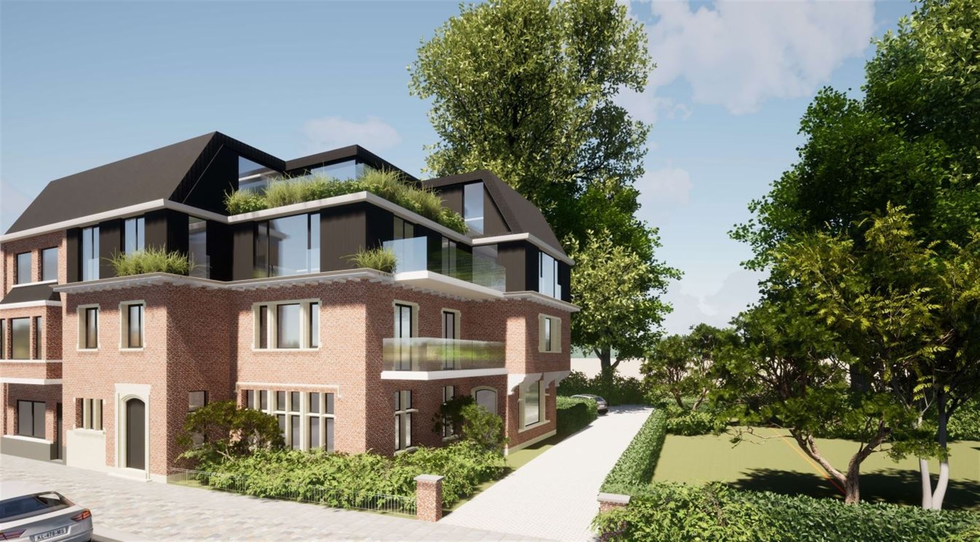 Knap nieuwbouwappartement in centrum Wetteren met terras en uitzicht op parktuin foto 6