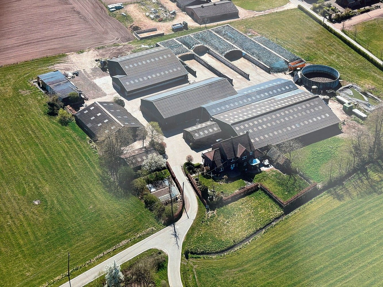 Melkveebedrijf met 38,70 ha grond te koop te Bocholt foto {{pictureIndex}}