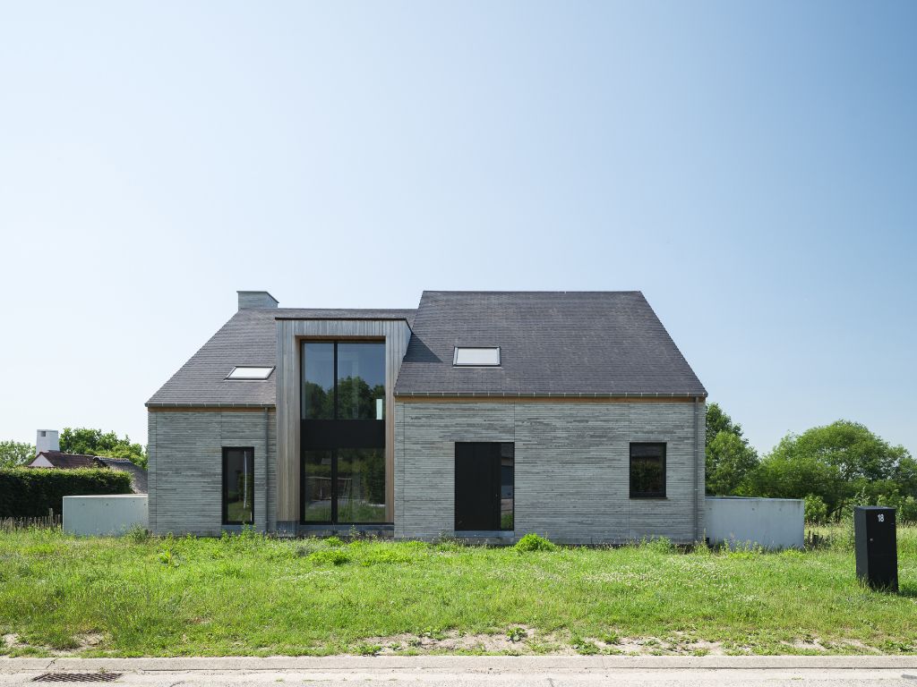 Architecturale casco-nieuwbouw bestaande uit een uitzonderlijke stapelwoning met onderliggende garage en adembenemende zichten over de Scheldevallei. foto 26