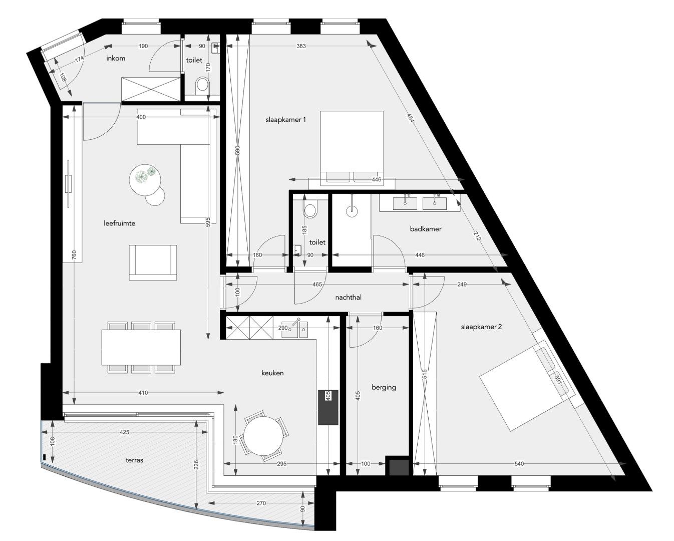 APPARTEMENT 1.4 : 134,84 m2 - 1640 SINT-GENESIUS-RODE foto 3