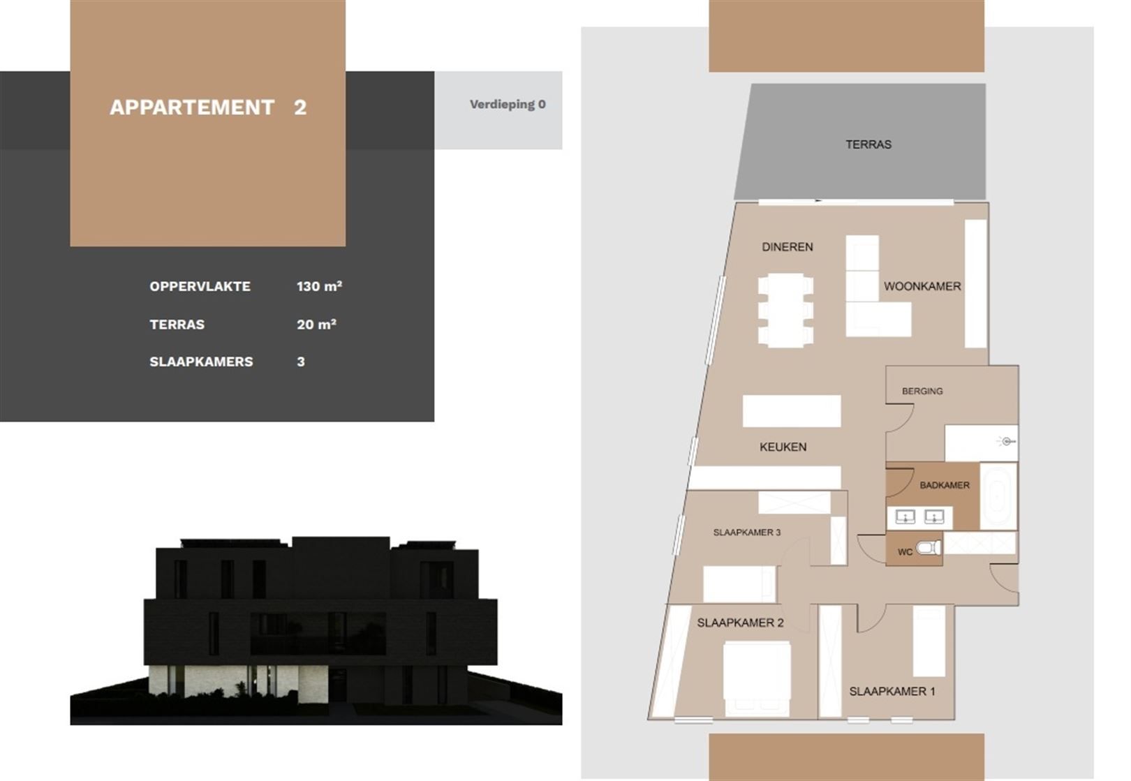 TE KOOP: Ruim nieuwbouwappartement met 3 slaapkamers! foto 2
