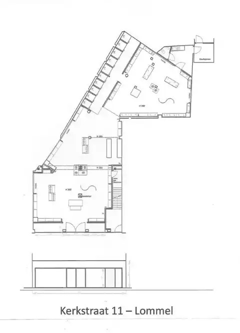 Modern commercieel gelijkvloers te huur in hartje Lommel foto 5