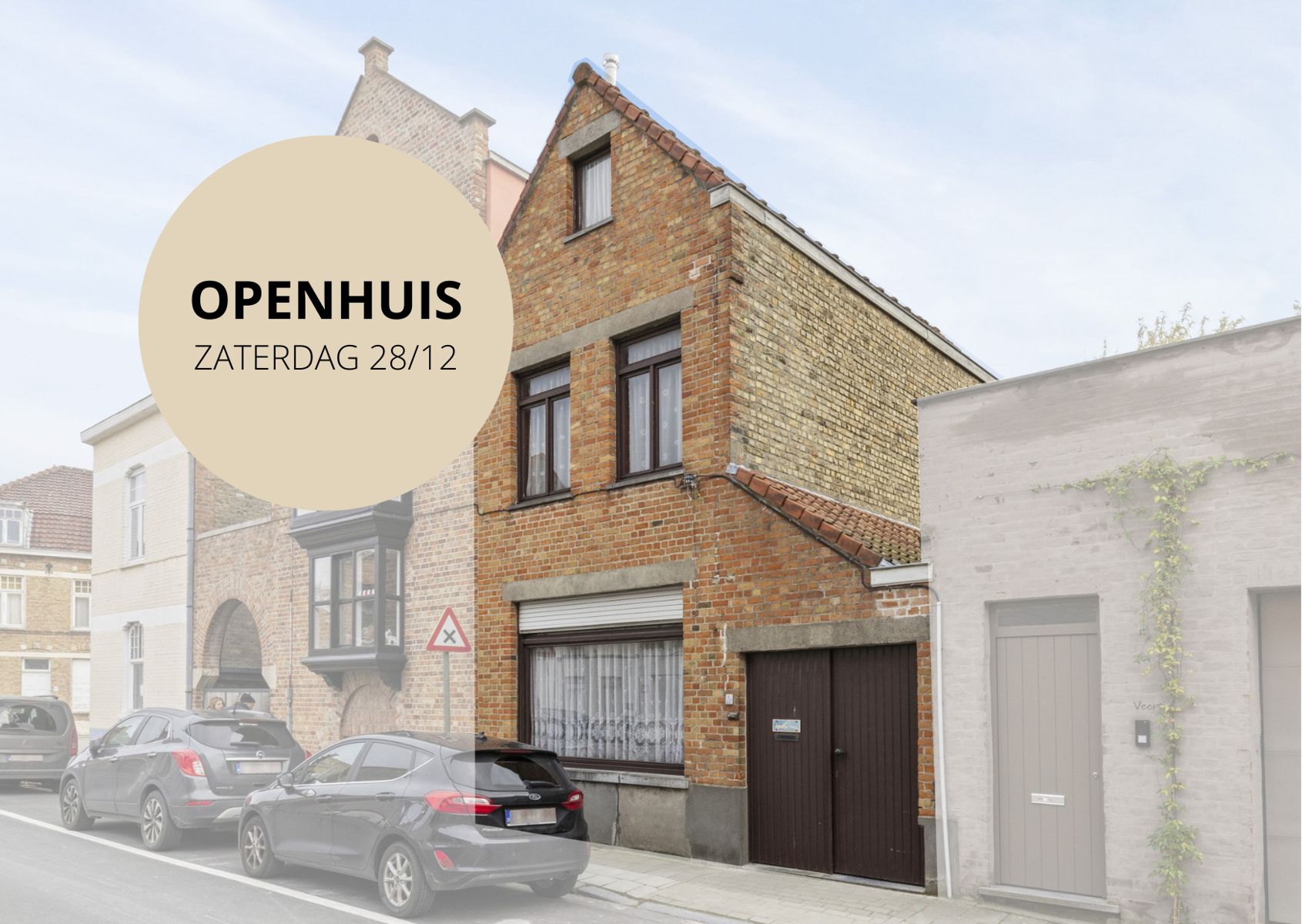 Hoofdfoto van de publicatie: Renovatiekans: Woning met loods op toplocatie te Brugge