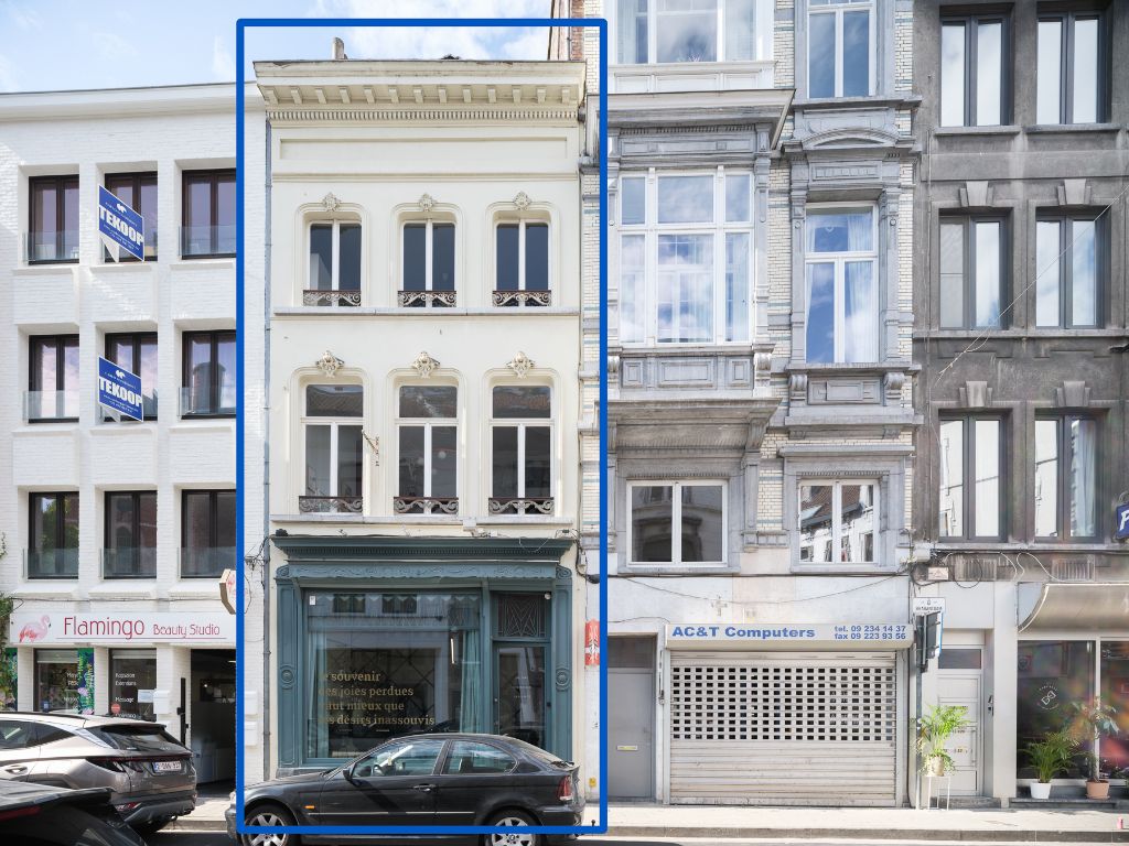Karaktervol handelspand (restaurant + 2-slpk app) in het centrum van Gent foto 2