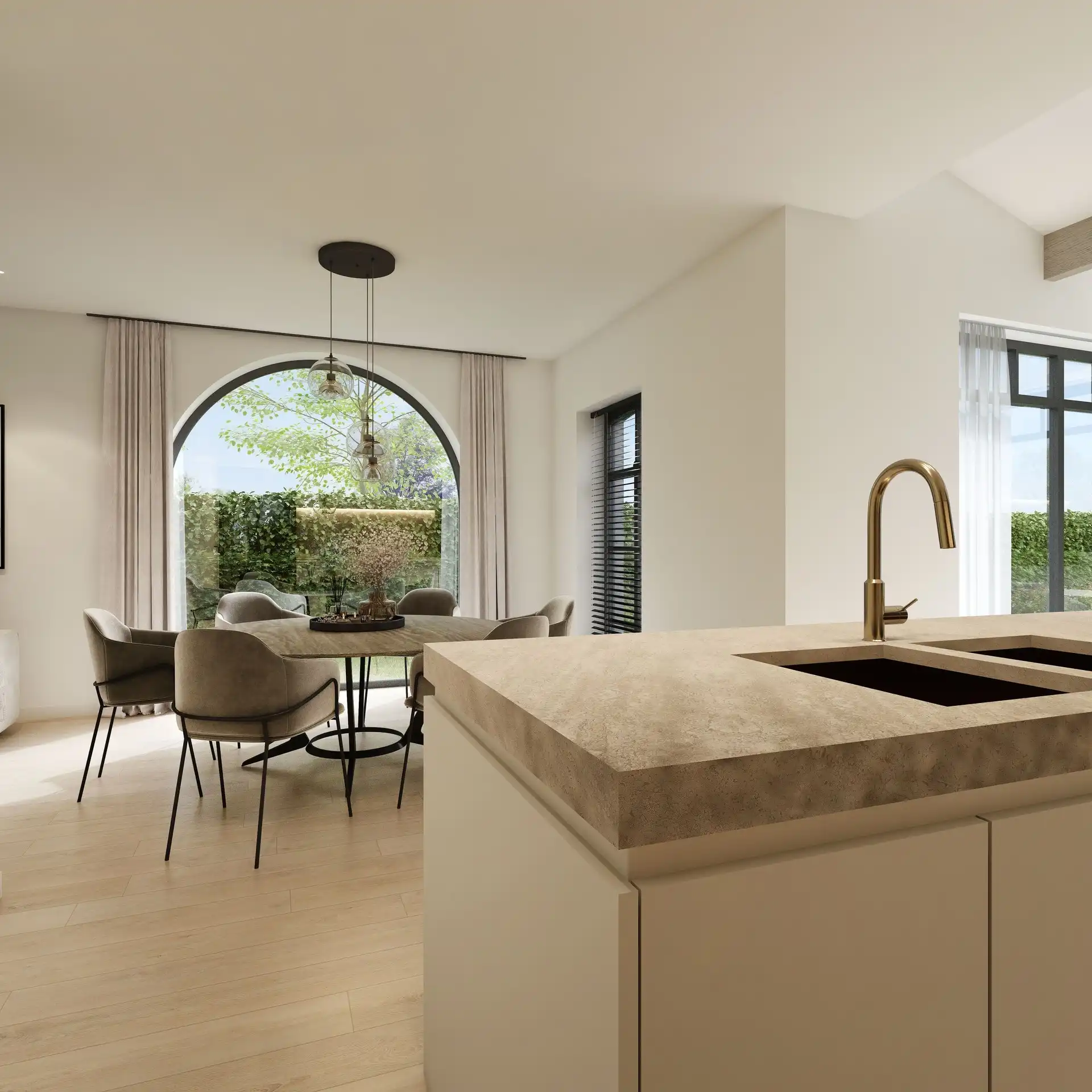 Half open nieuwbouwwoning - Landelijke stijl foto 10