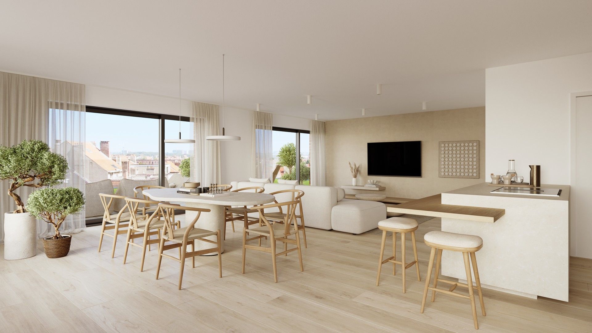 Appartementen en duplex appartementen met prachtige binnentuin - Residentie Cornu foto 13