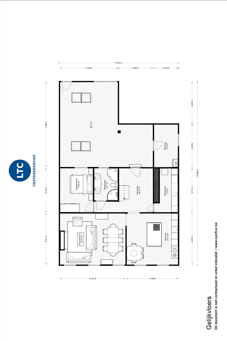 Ruim duplex met 3 slpks en praktijk/hobbyruimte foto 21