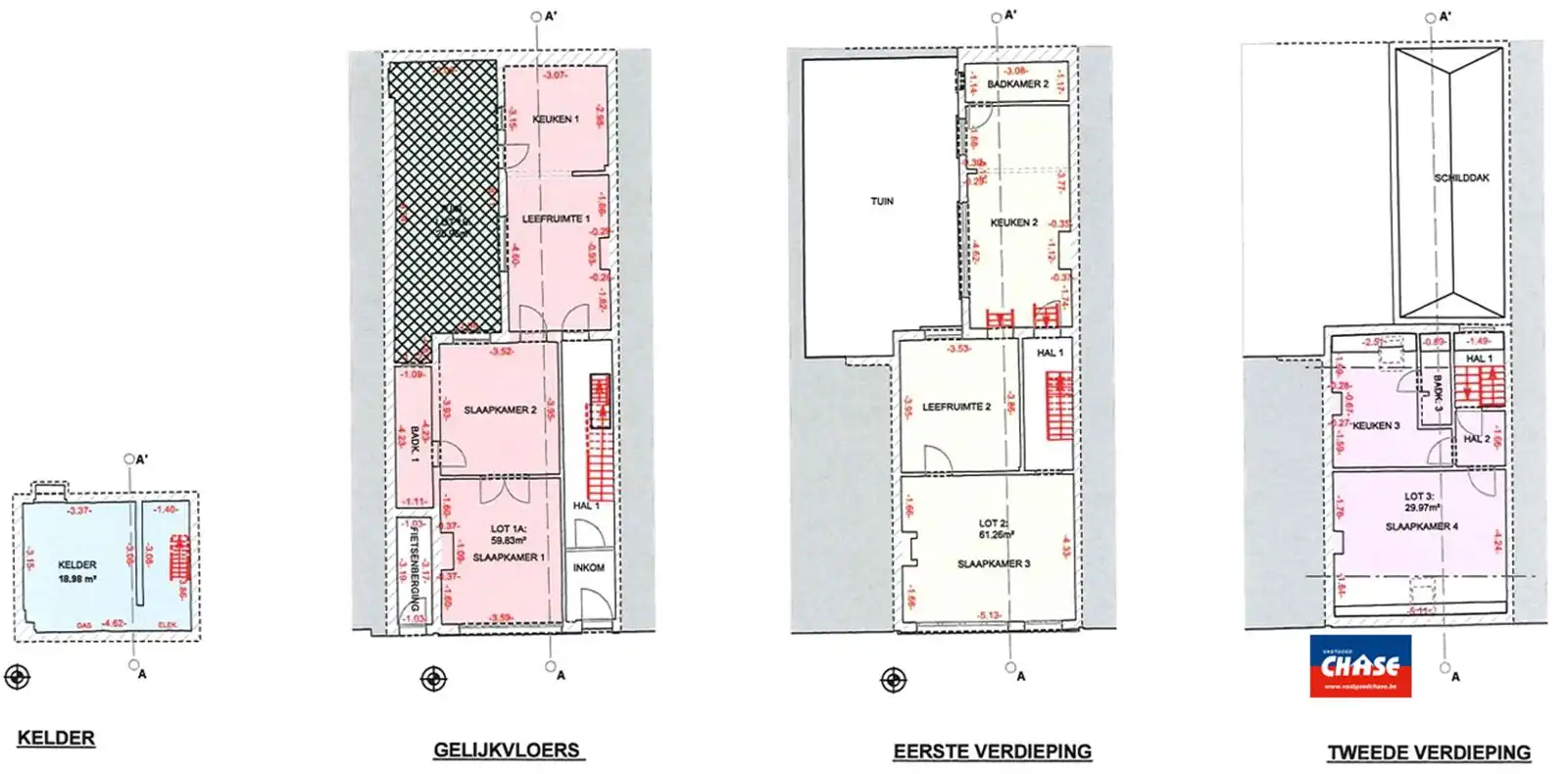 Woning met 4 slpks - opgedeeld in 3 woonunits foto 16