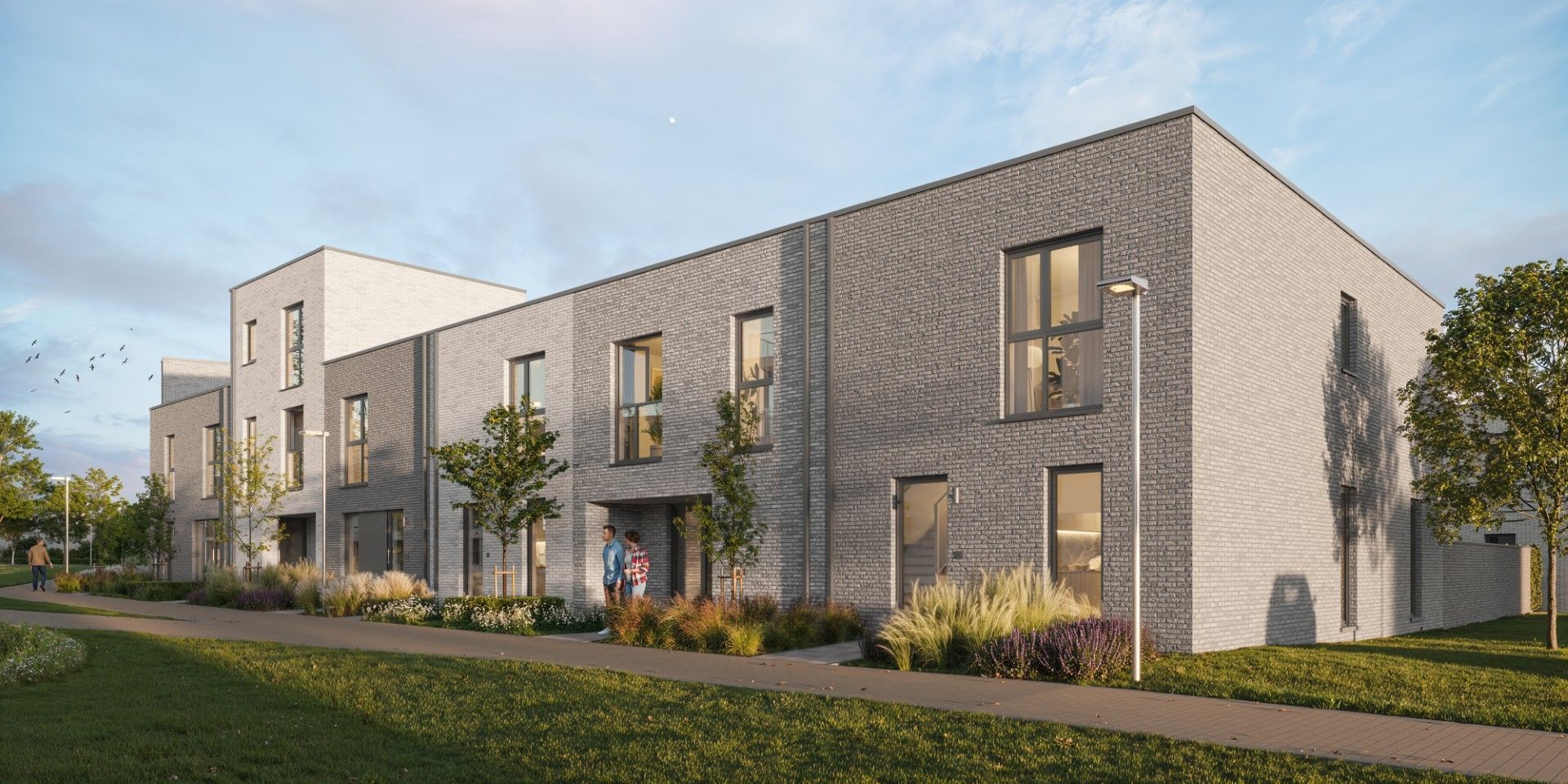 Moderne halfopen bebouwing met 3 slpks foto {{pictureIndex}}
