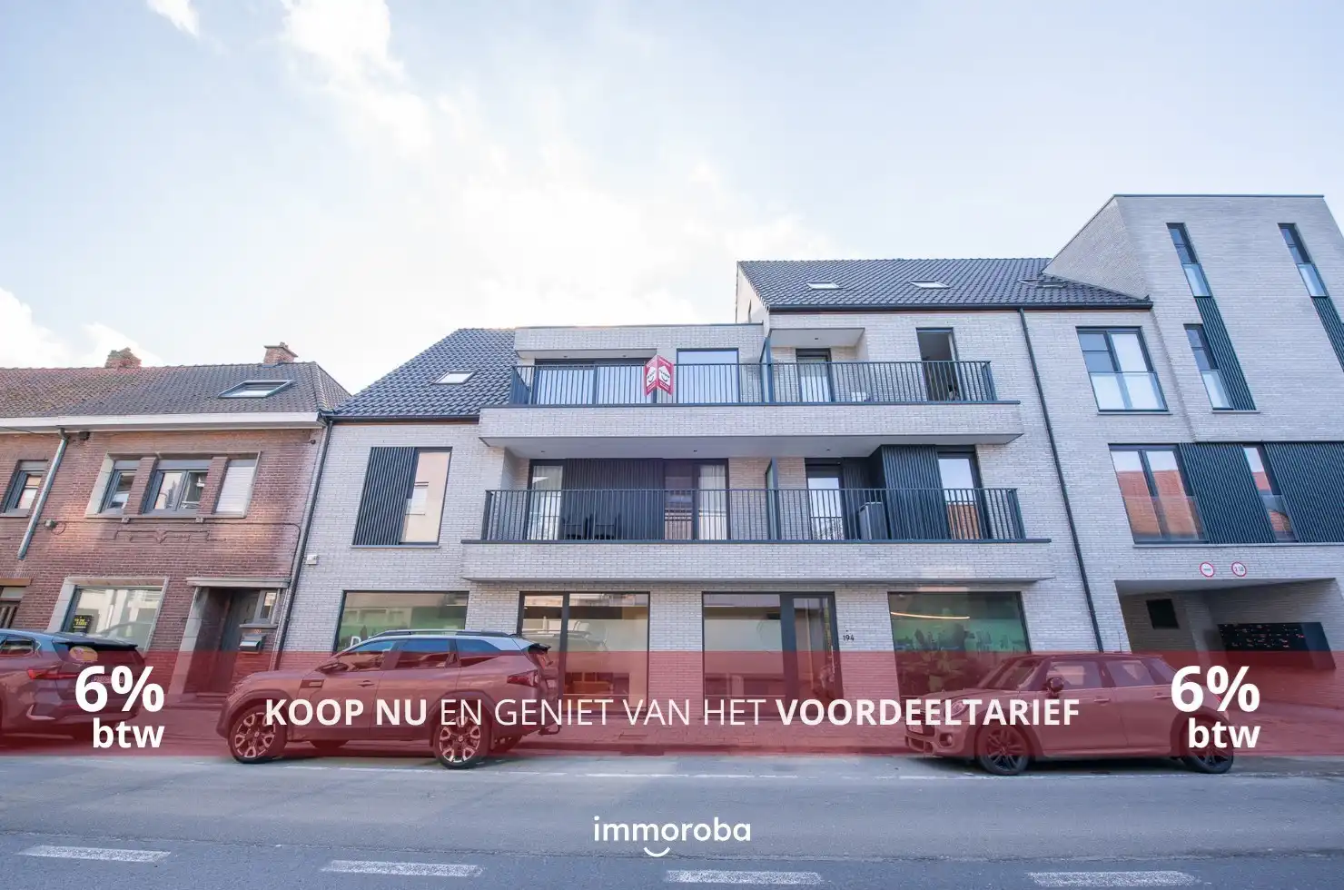 Nieuwbouwappartement met 2 slaapkamers & terras – 2e verdiep – Residentie Albert & Jerome foto {{pictureIndex}}
