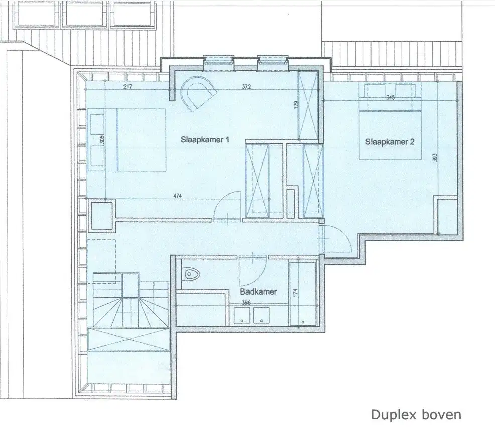 Duplex appartement met  2 SLK, dubbele garage en autostaanplaats foto 14