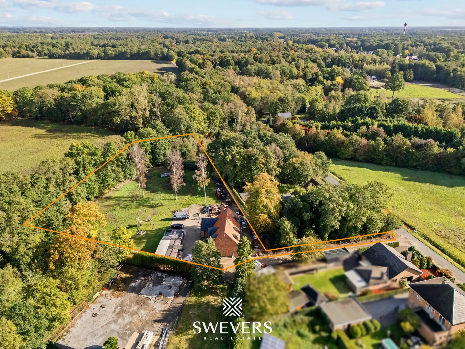 Landelijke nieuwbouw-villa (casco) op een uitzonderlijk perceel van 45a70 in Helchteren foto 2