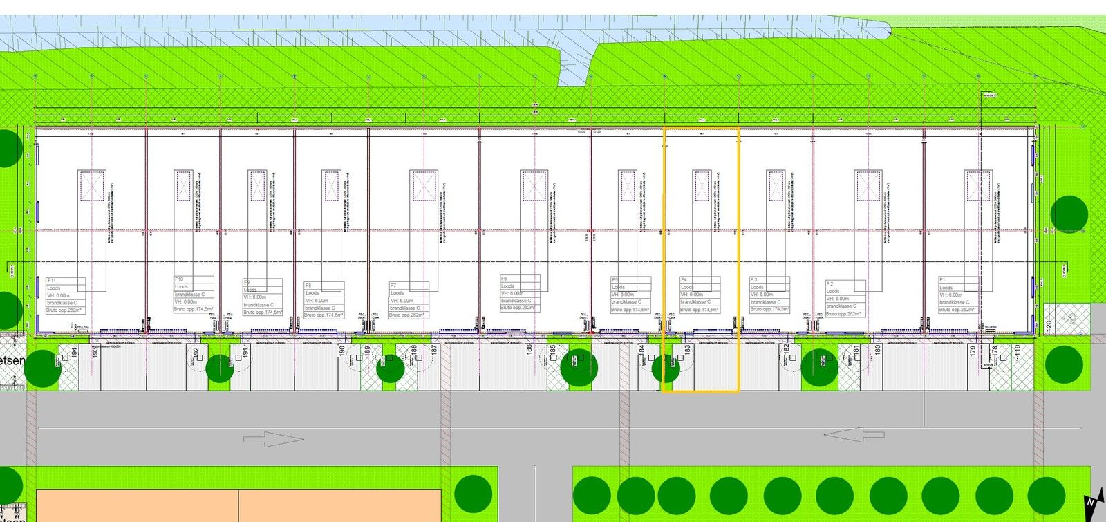 Instapklaar MAGAZIJN (174,5m²) met alle voorzieningen en private parkeerplaats voor de deur te Brugge (Sint-Michiels), Ten Briele. Geen WVI! foto 9