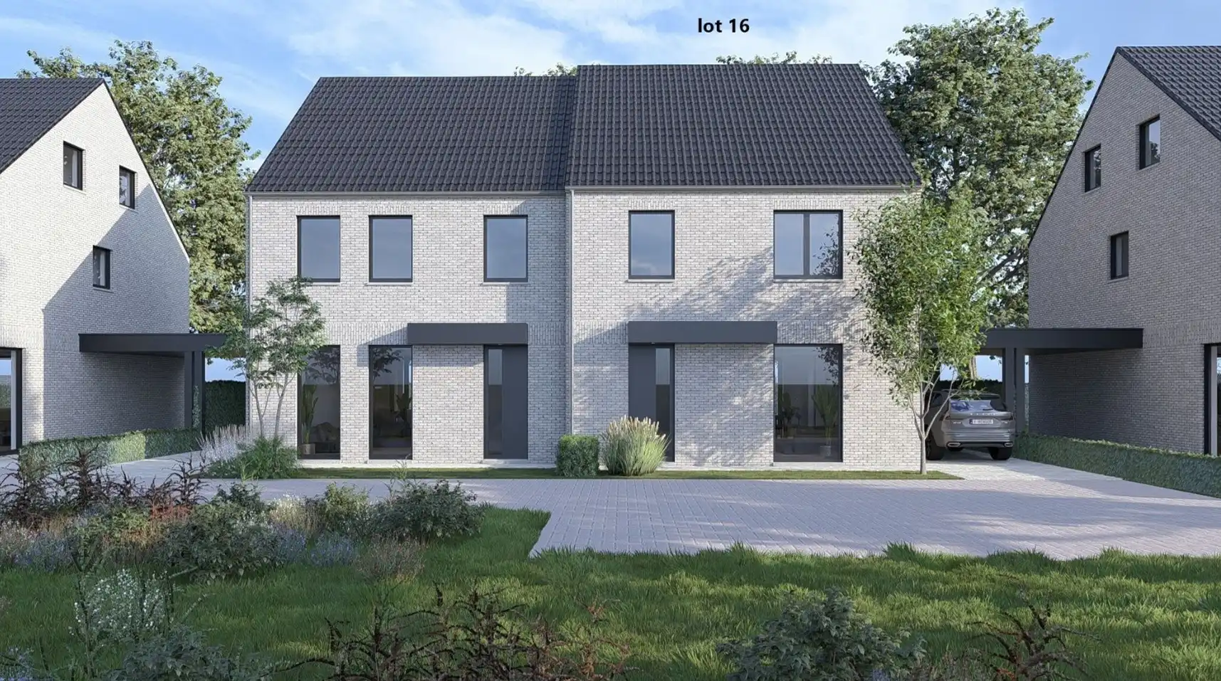 Halfvrijstaande nieuwbouwwoning gelegen op een perceel van 2a51ca op een gunstige locatie nabij de Nederlandse grens!  foto {{pictureIndex}}