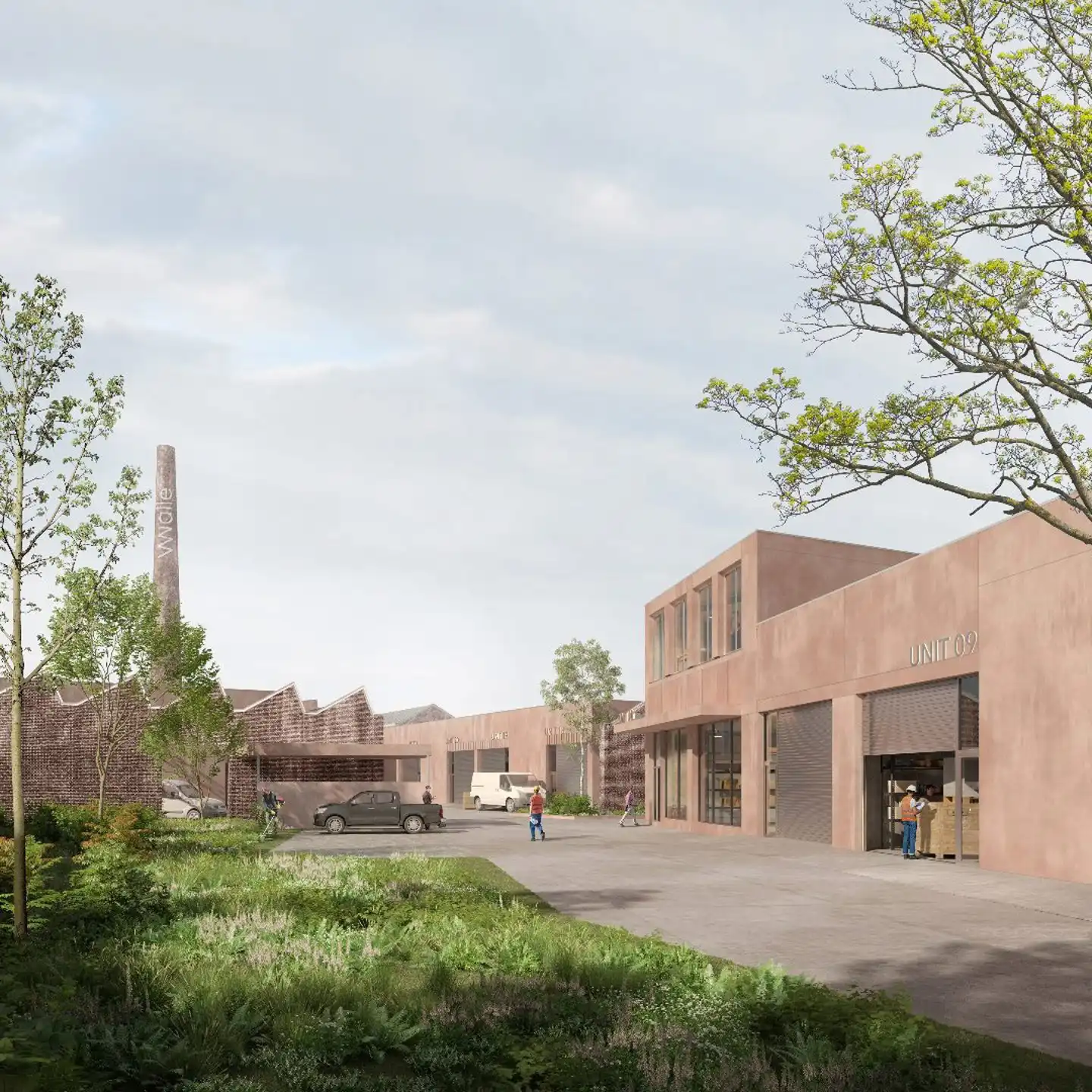 Nieuwbouw KMO-units te koop Kortrijk foto {{pictureIndex}}