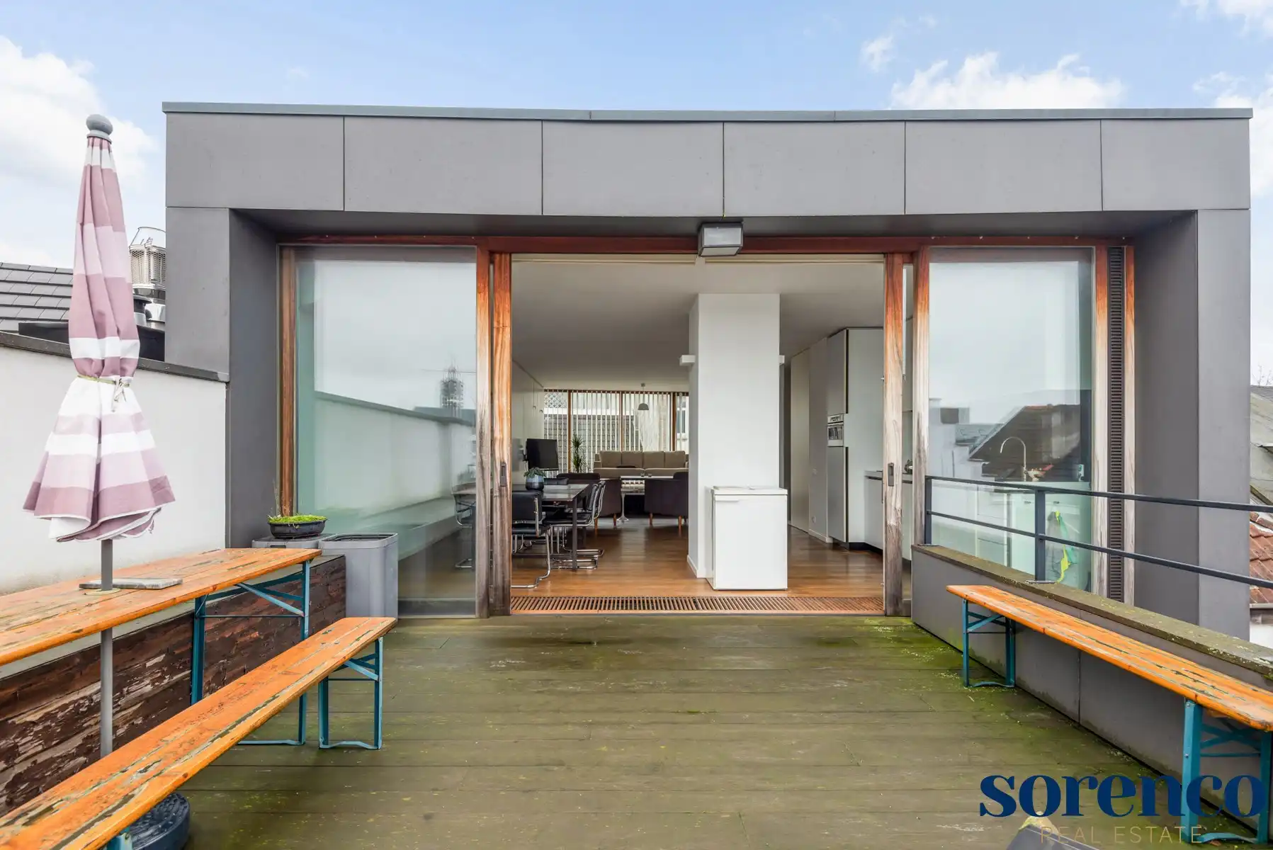 Antwerpen - gemeubeld duplex 2 slpk app. met terras foto 9