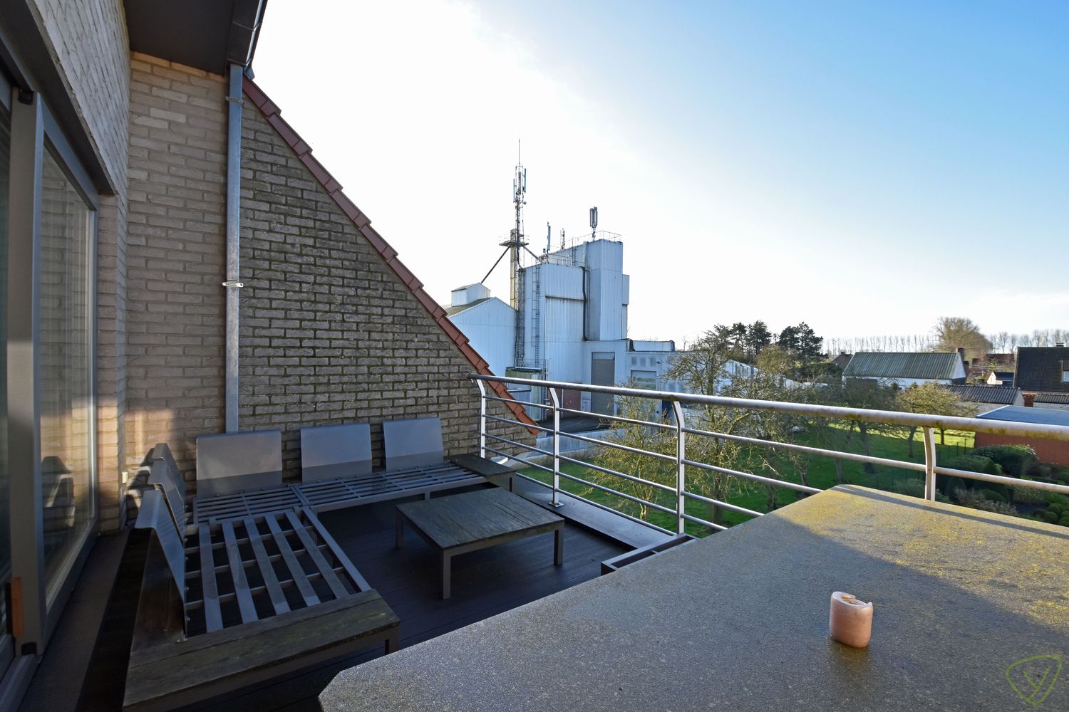 Zeer ruim duplex-appartement in de dorpskern van Sint-Laureins foto 12