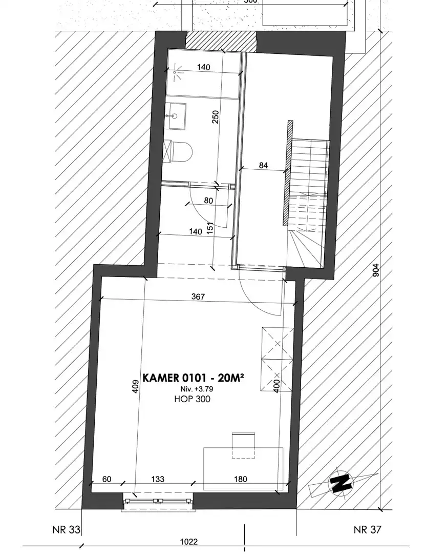 Opbrengsteigendom – volledig vernieuwd – 3 studentenkamers met eigen sanitair – Leuven centrum foto 5