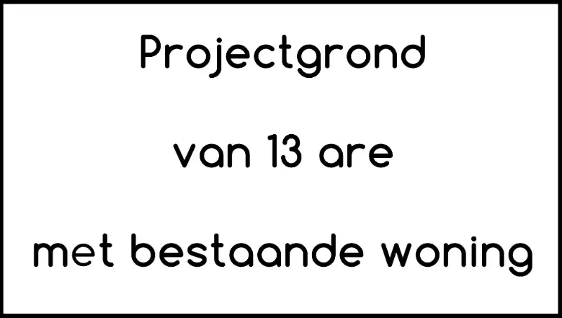 Projectgrond van 13 are met bestaande woning foto {{pictureIndex}}