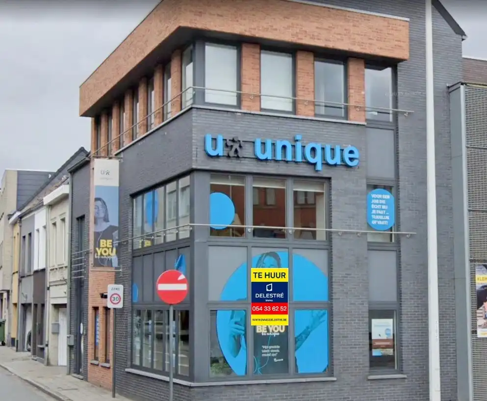 Uitzonderlijk hoekpand: modern commercieel gebouw op strategische zichtlocatie in Aalst foto 2