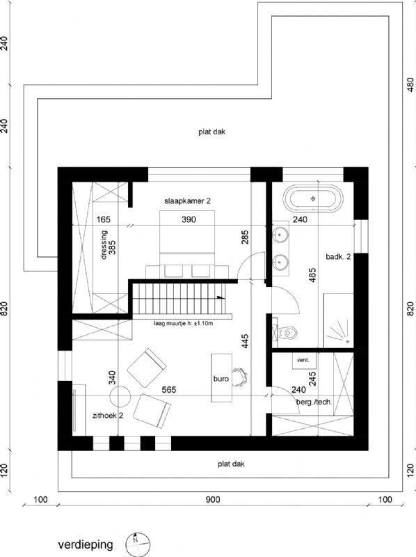 Nieuw te bouwen alleenstaande woning te Sint-Martens-Latem. foto 5