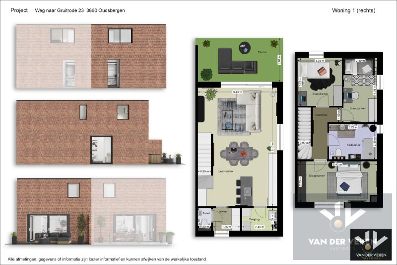 Halfopen nieuwbouwwoning met 3 slaapkamers en prachtig perceel op goed bereikbare locatie nabij het centrum van Opglabbeek (Oudsbergen) - afwerkingsgraad nog te kiezen voor de snelle beslisser! foto 4