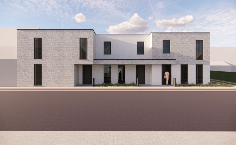 Hooglede: gesloten nieuwbouwwoning met 3 slaapkamers, zuid-gerichte tuin, carport en berging op een perceel van 169 m², centrale ligging foto 3