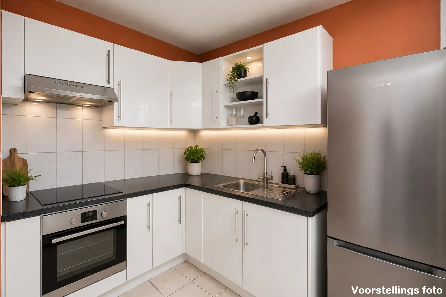 Instapklaar 1-slaapkamer appartement met terras en berging en garage. foto 3