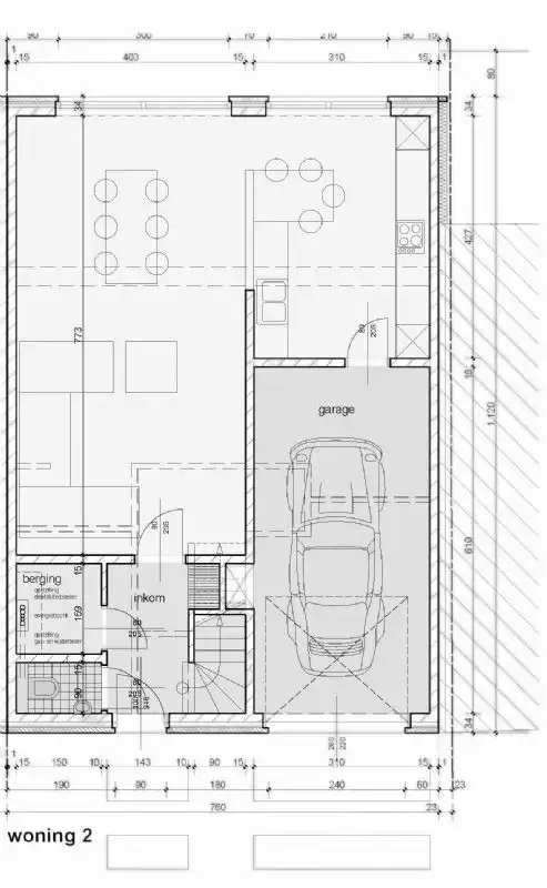 Nieuw te bouwen gesloten woning te Hellkijn. foto 3