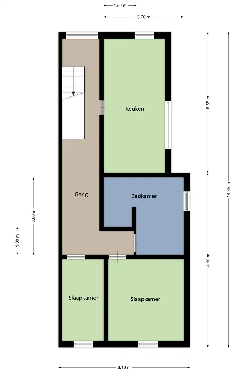 Gezellige woning met 3 slaapkamers en tuin foto 23
