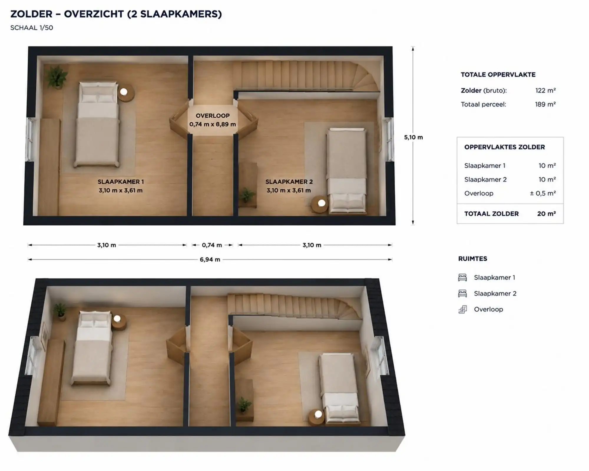 Ruime stadswoning, 2 á 3 slaapkamers, EPC-B en zonnepanelen foto 26
