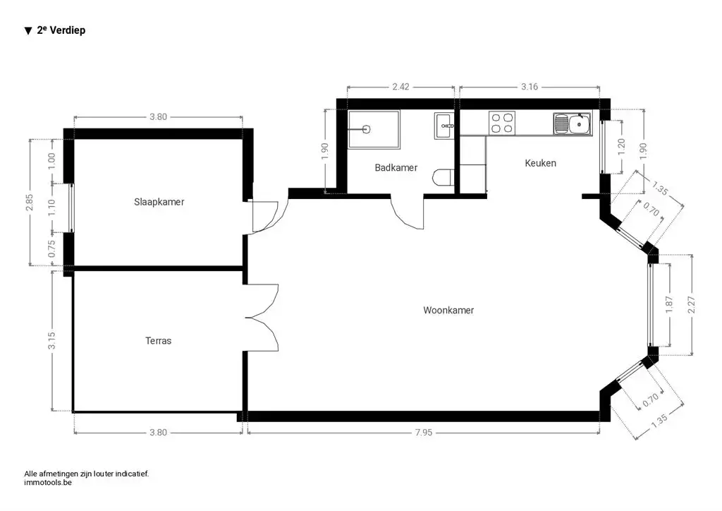 energiezuinig gerenoveerd appartement met ruim terras foto 12