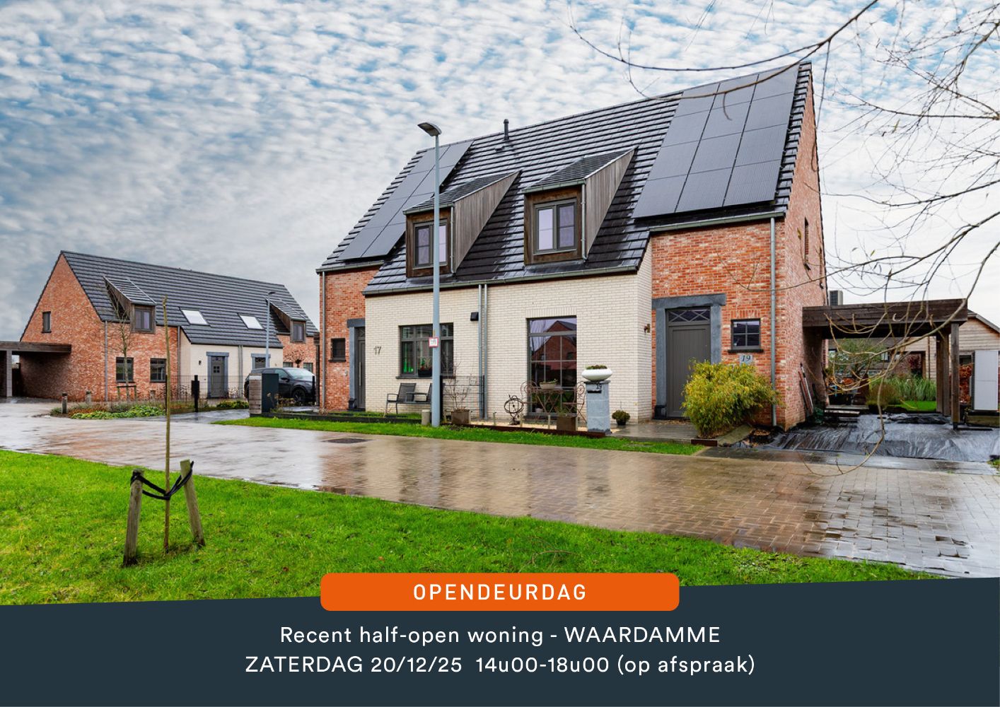 Recente instapklare woning ( BJ 2021) in een doodlopende straat met 4 slaapkamers, carport en tuin. foto {{pictureIndex}}