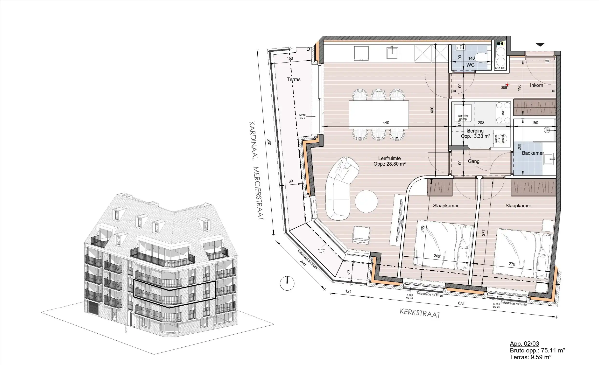 Uniek hoekappartement gelegen in Res. Antoine  foto 3