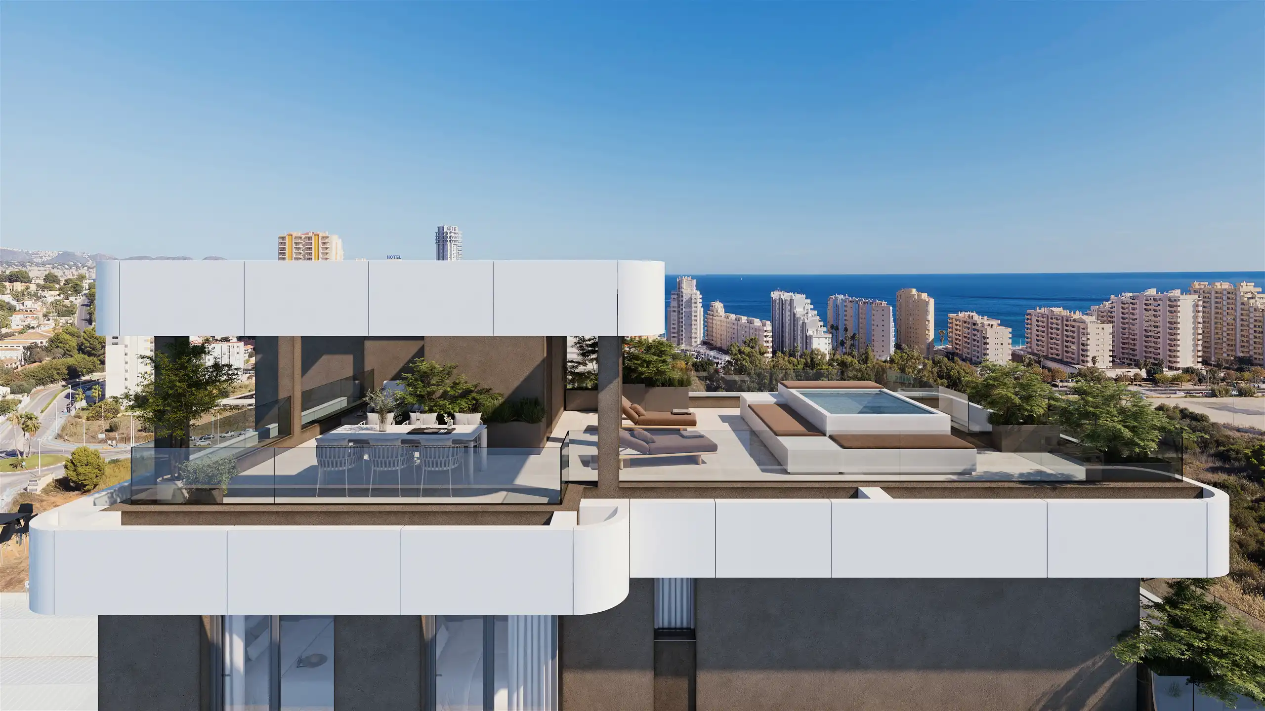 Spanje- CALPE LUXE Appartementen ZEEZICHT Binnen Zwembad foto 2