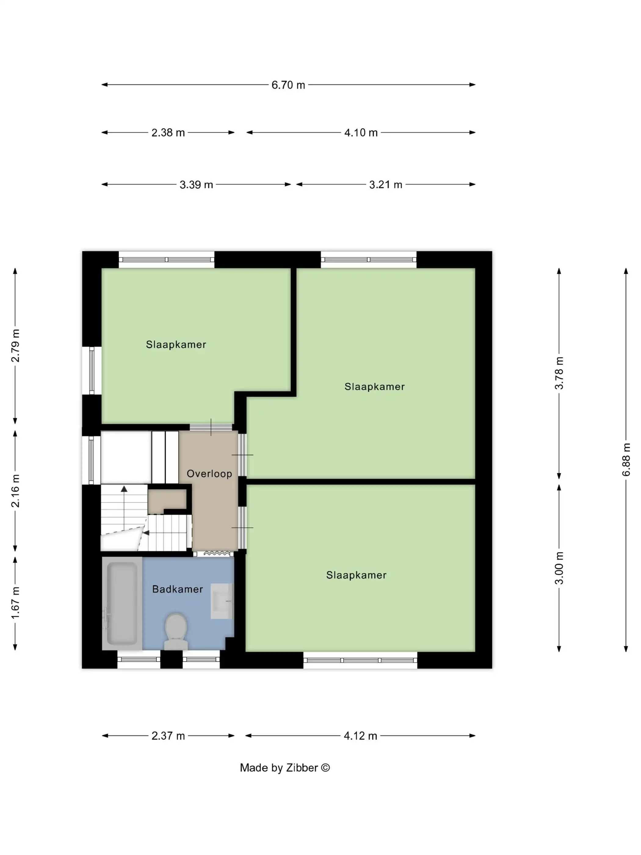 Ruime driegevelwoning met 4 slaapkamers, 2 badkamers, tuin en parking op uitstekende ligging te Vilvoorde en vlakbij Strombeek foto 24