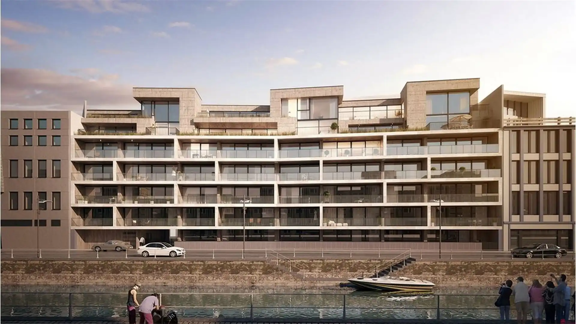 Instapklaar appartement met zonneterras en zicht op de Leie foto {{pictureIndex}}