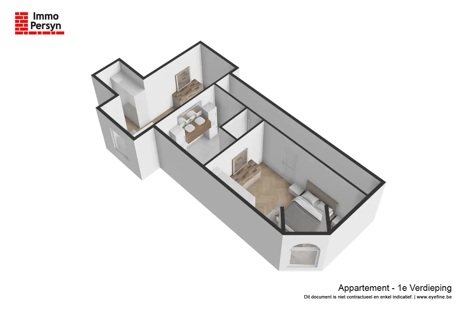 Instapklaar duplexappartement met 2 slpks en staanplaats te Diest foto 26