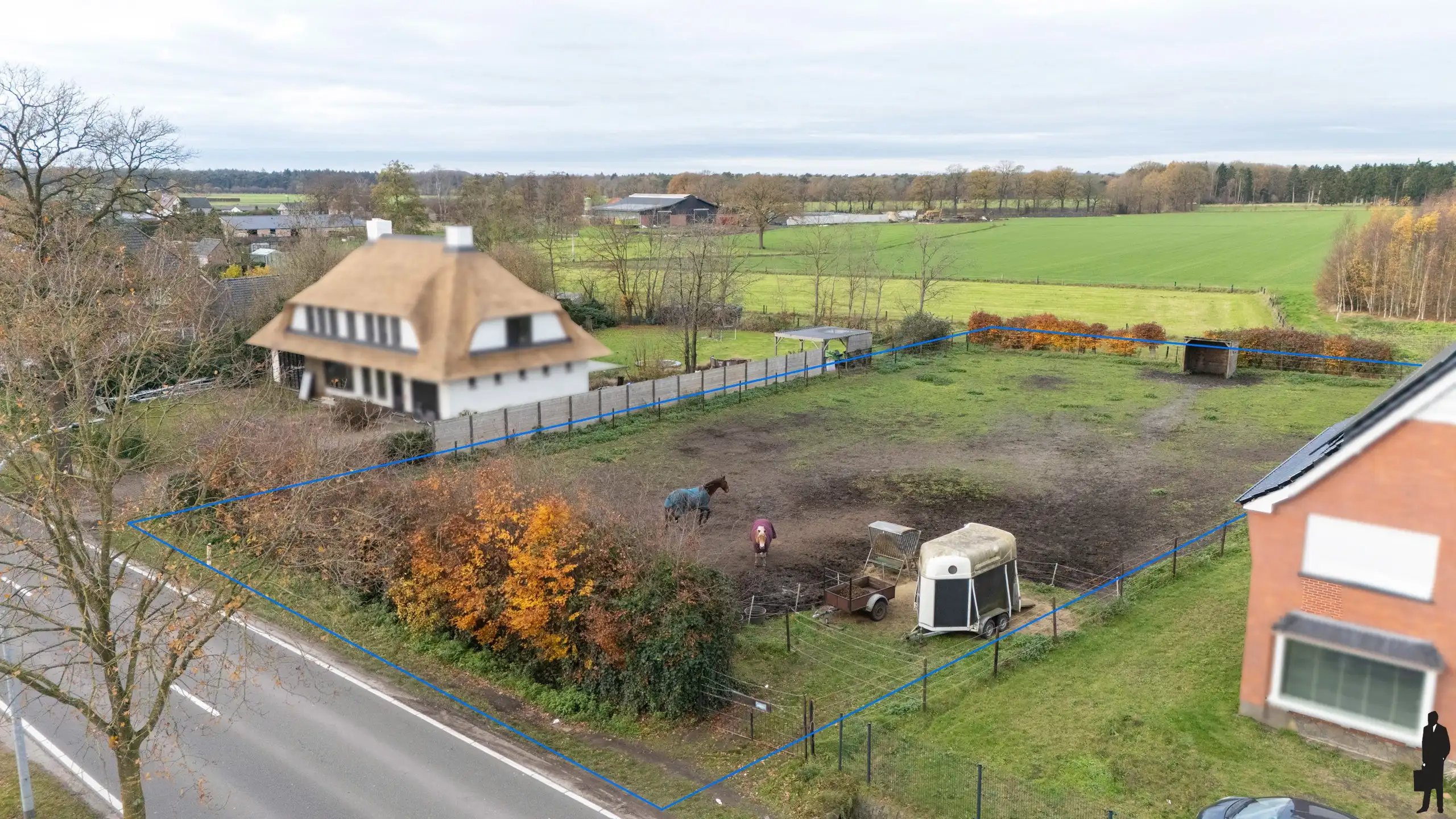 Bouwgrond van 1.108 m² met uitzicht op weilanden LOT 2 foto 3