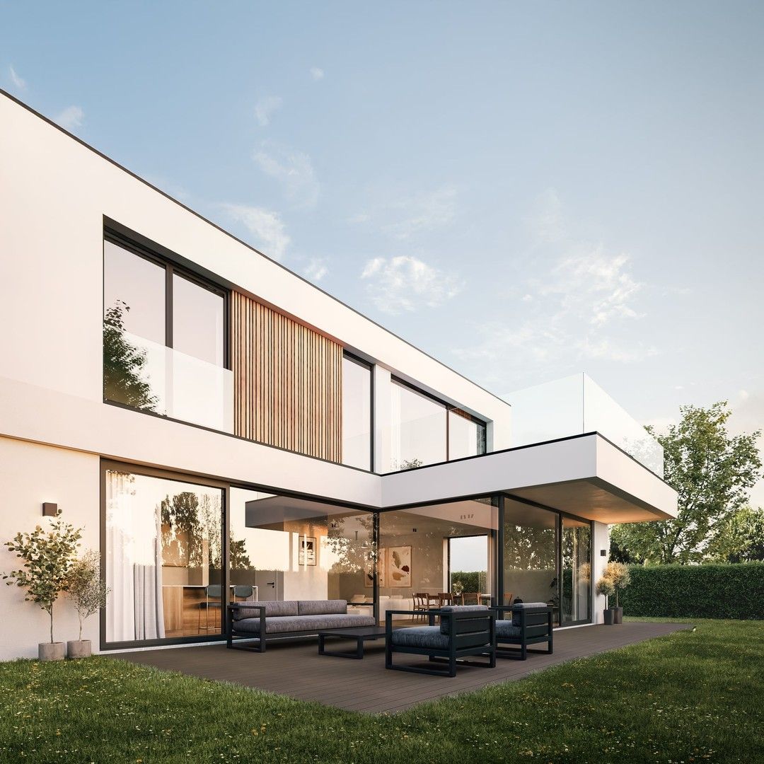 Prachtige nieuwbouw villa met zonnige tuin en terrassen op fietsafstand van de zee. foto 4