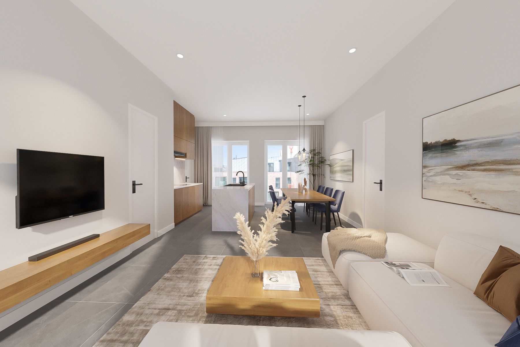 Nieuwbouwappartement met 1 slpk + terras foto 2