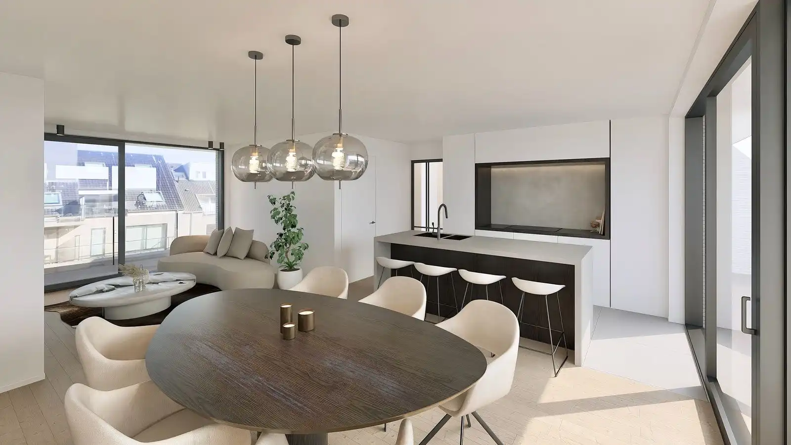 Penthouse appartement met 2 slaapkamers en zeer ruime terrassen foto 2