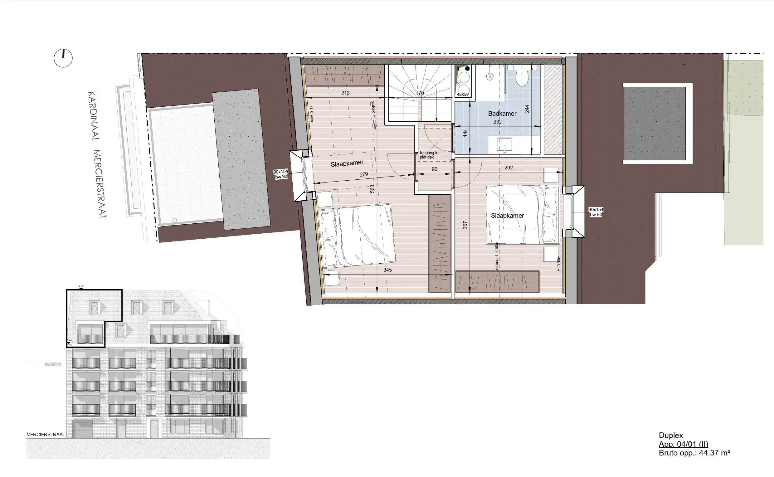 Groot duplex appartement gelegen in Res. Antoine foto 6