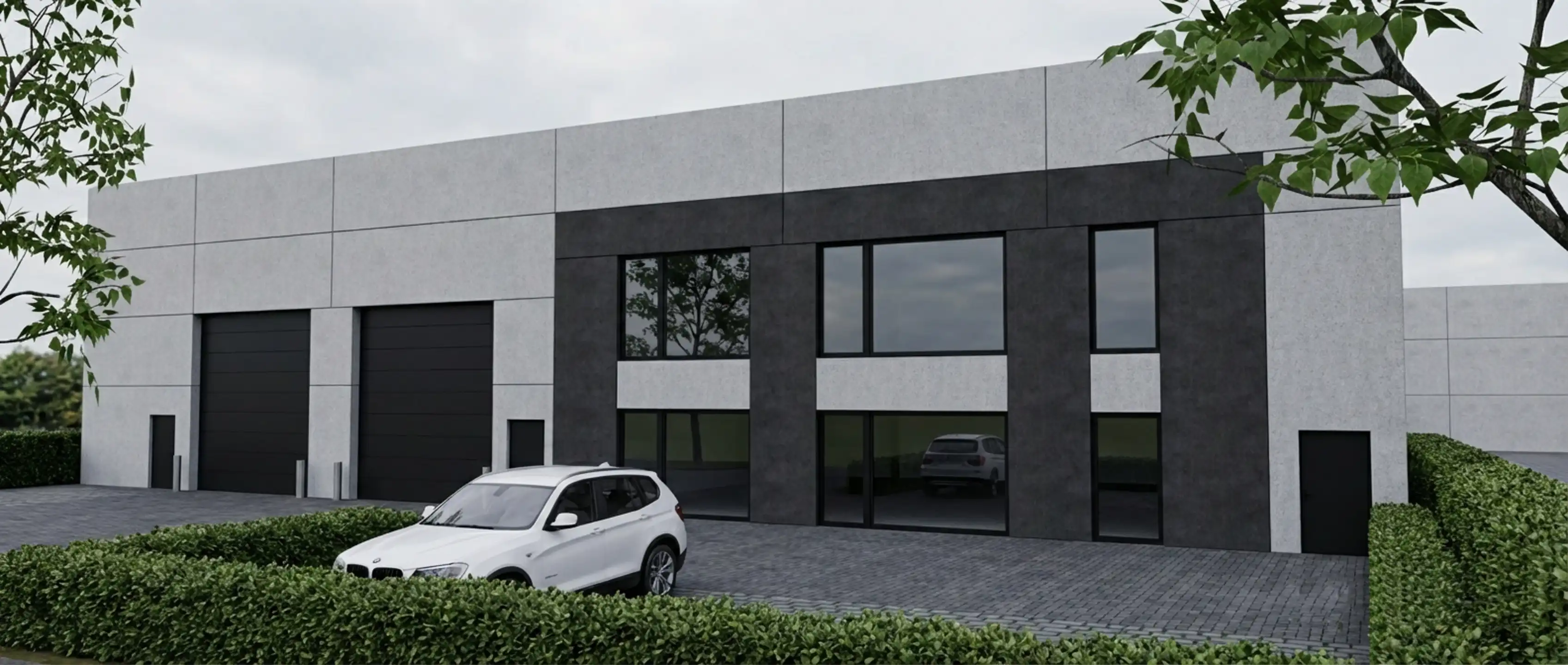 Wommelgem: magazijn 720m² met kantoren 225m² foto {{pictureIndex}}