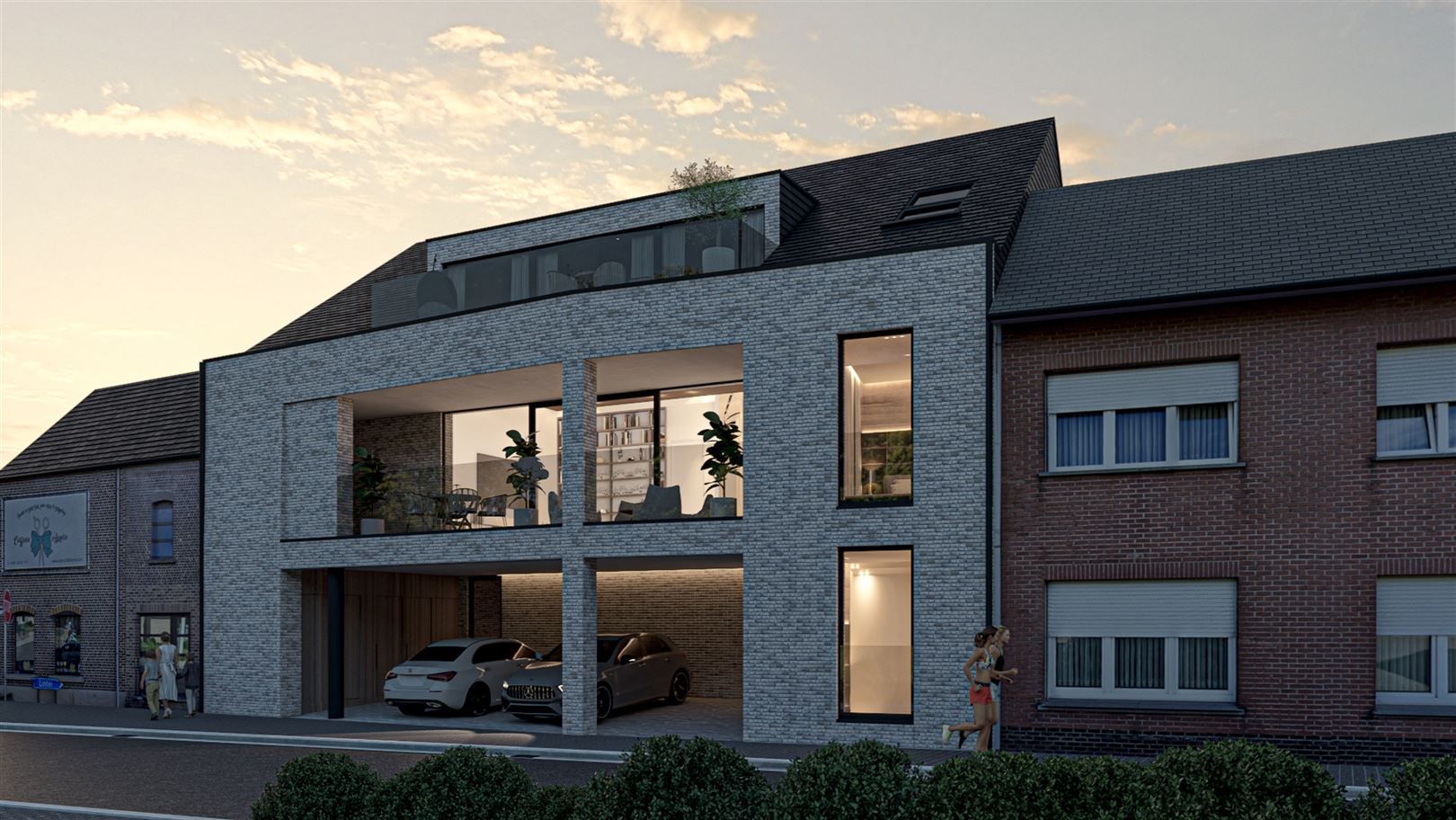 Nieuwbouw APP 1ste verdiep, 3 slpks, terras, 109 m2 foto 2